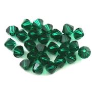 Swarovski Crystal 5328 Bicone Emerald 5mm 