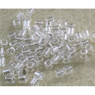 Delica DBL 50 Clear Transparent 8/0 - Minimum 5g