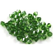 Swarovski Crystal 5328 Bicone Fern Green 4mm 