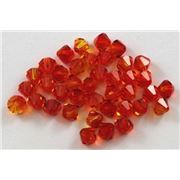 Swarovski Crystal 5328 Bicone Fire Opal 5mm 