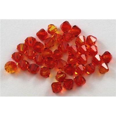 Swarovski Crystal 5328 Bicone Fire Opal 5mm 