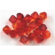 Swarovski Crystal 5328 Bicone Fire Opal 6mm 