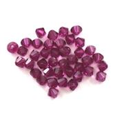 Swarovski Crystal 5328 Bicone Fuchsia 4mm 