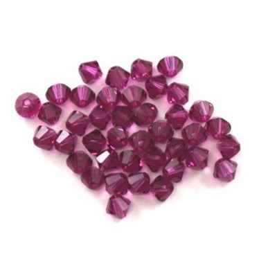 Swarovski Crystal 5328 Bicone Fuchsia 4mm 