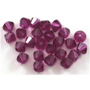 Swarovski Crystal 5328 Bicone Fuchsia 5mm 