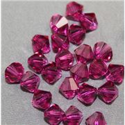 Swarovski Crystal 5328 Bicone Fuchsia 6mm 