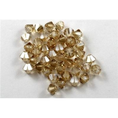 Swarovski Crystal 5328 Bicone Golden Shadow 5mm 