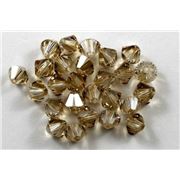 Swarovski Crystal 5328 Bicone Golden Shadow 6mm 