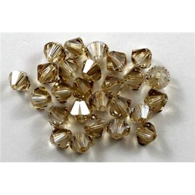 Swarovski Crystal 5328 Bicone Golden Shadow 6mm 