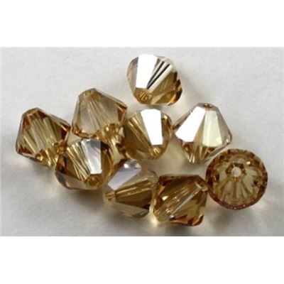 Swarovski Crystal 5328 Bicone Golden Shadow 8mm 