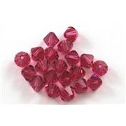 Swarovski Crystal 5328 Bicone Indian Pink 6mm 