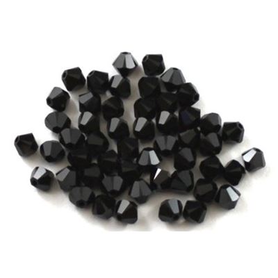Swarovski Crystal 5328 Bicone Jet 4mm 