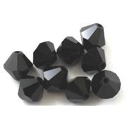 Swarovski Crystal 5328 Bicone Jet 8mm 