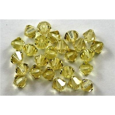 Swarovski Crystal 5328 Bicone Jonquil 6mm 