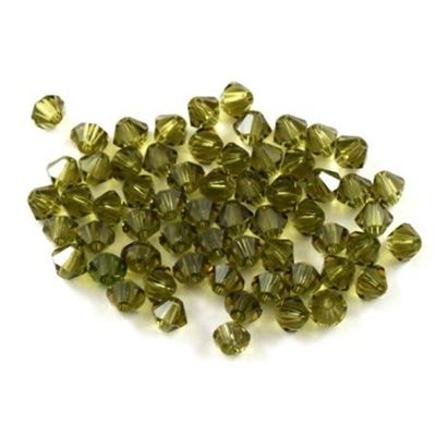 Swarovski Crystal 5328 Bicone Khaki 4mm 