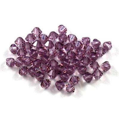 Swarovski Crystal 5328 Bicone Light Amethyst 4mm 
