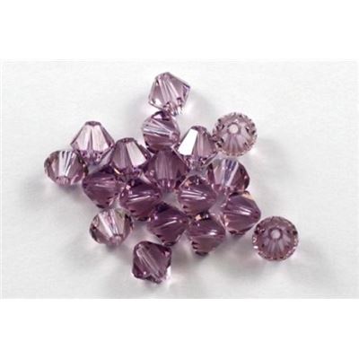 Swarovski Crystal 5328 Bicone Light Amethyst 6mm 