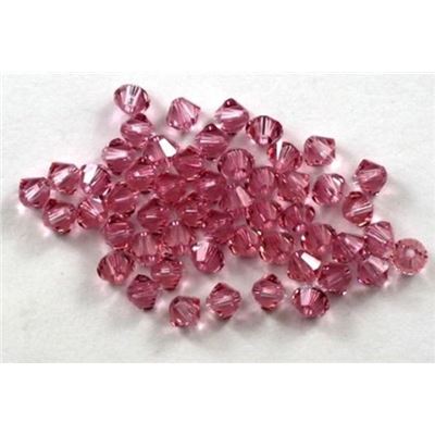 Swarovski Crystal 5328 Bicone Light Rose 4mm 