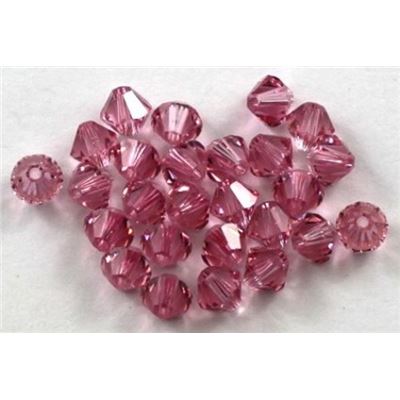 Swarovski Crystal 5328 Bicone Light Rose 5mm 