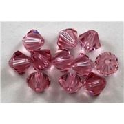 Swarovski Crystal 5328 Bicone Light Rose 6mm 