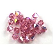 Swarovski Crystal 5328 Bicone Light Rose AB 6mm 