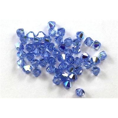 Swarovski Crystal 5328 Bicone Light Sapphire AB 4mm 