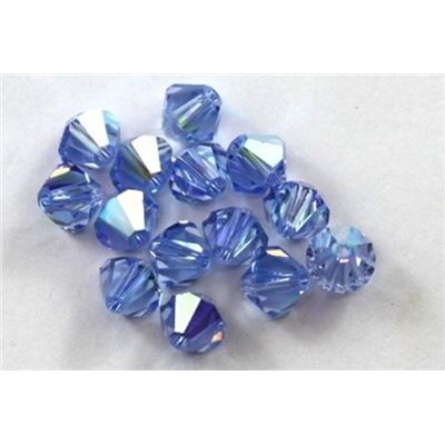 Swarovski Crystal 5328 Bicone Light Sapphire AB 6mm 