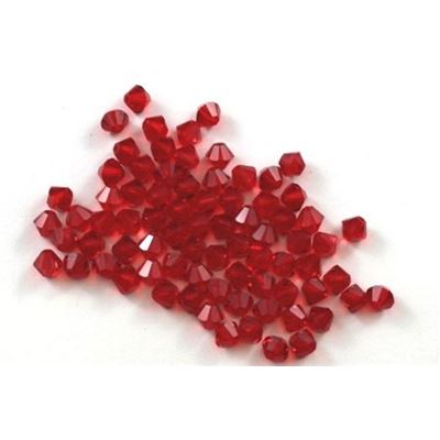 Swarovski Crystal 5328 Bicone Light Siam 4mm 