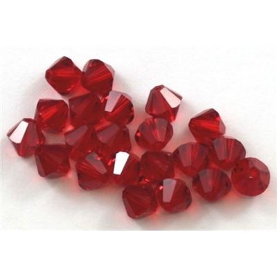 Swarovski Crystal 5328 Bicone Light Siam 6mm 