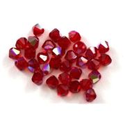 Swarovski Crystal 5328 Bicone Light Siam AB 4mm 