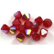 Swarovski Crystal 5328 Bicone Light Siam AB 6mm 
