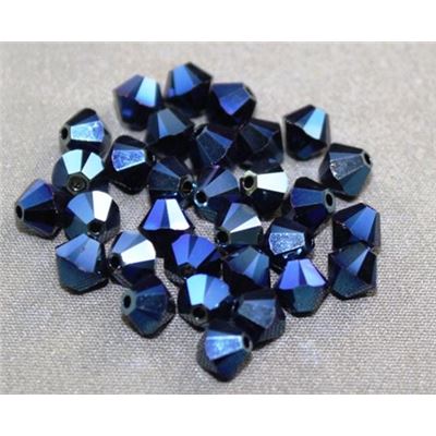 Swarovski Crystal 5328 Bicone Metallic Blue 2x 5mm 