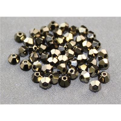 Swarovski Crystal 5328 Bicone Metallic Light Gold 2x 3mm 