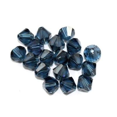 Swarovski Crystal 5328 Bicone Montana 6mm 