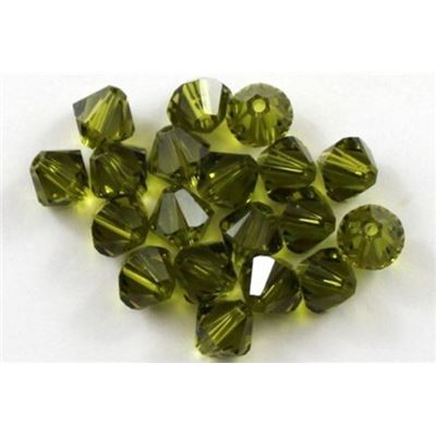 Swarovski Crystal 5328 Bicone Olive 6mm 