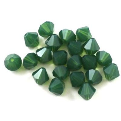 Swarovski Crystal 5328 Bicone Palace Green Opal 6mm 