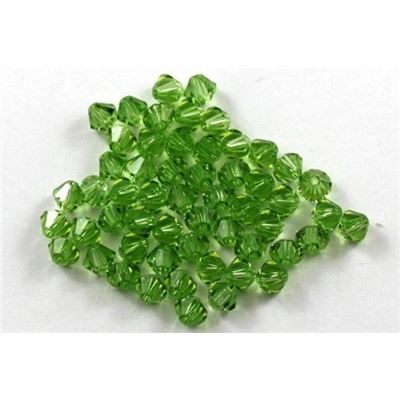 Swarovski Crystal 5328 Bicone Peridot 4mm 