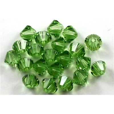 Swarovski Crystal 5328 Bicone Peridot 6mm 