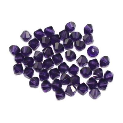 Swarovski Crystal 5328 Bicone Purple Velvet 4mm 