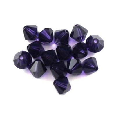 Swarovski Crystal 5328 Bicone Purple Velvet 6mm 