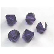 Swarovski Crystal 5328 Bicone Purple Velvet 8mm 