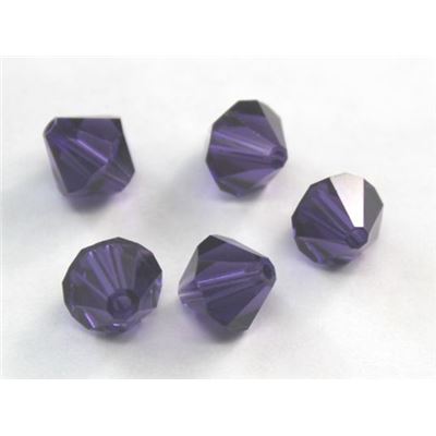 Swarovski Crystal 5328 Bicone Purple Velvet 8mm 