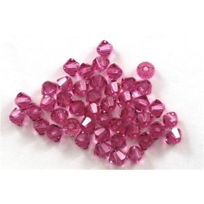 Swarovski Crystal 5328 Bicone Rose 4mm 