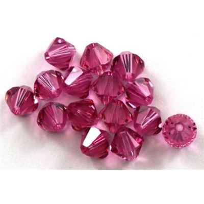 Swarovski Crystal 5328 Bicone Rose 6mm 
