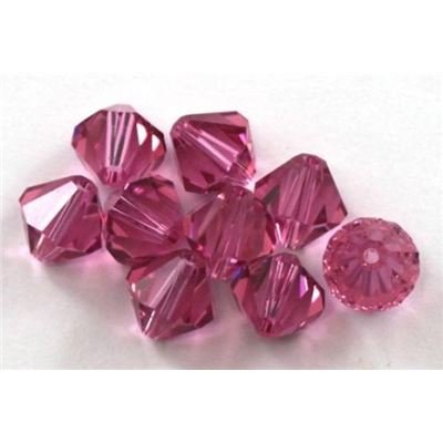Swarovski Crystal 5328 Bicone Rose 8mm 
