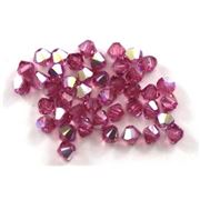 Swarovski Crystal 5328 Bicone Rose AB 4mm 