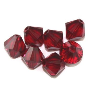 Swarovski Crystal 5328 Bicone Siam 8mm 