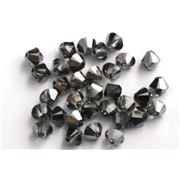 Swarovski Crystal 5328 Bicone Silver Night 6mm 