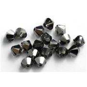 Swarovski Crystal 5328 Bicone Silver Night 8mm 