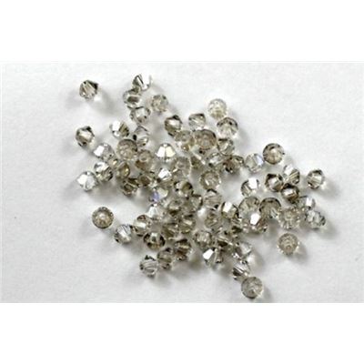 Swarovski Crystal 5328 Bicone Silver Shade 3mm 
